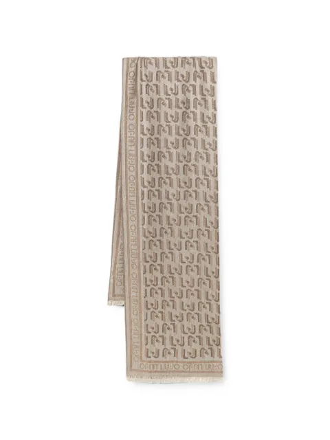 LIU JO fringed scarf Neutrals 2A6015T0300