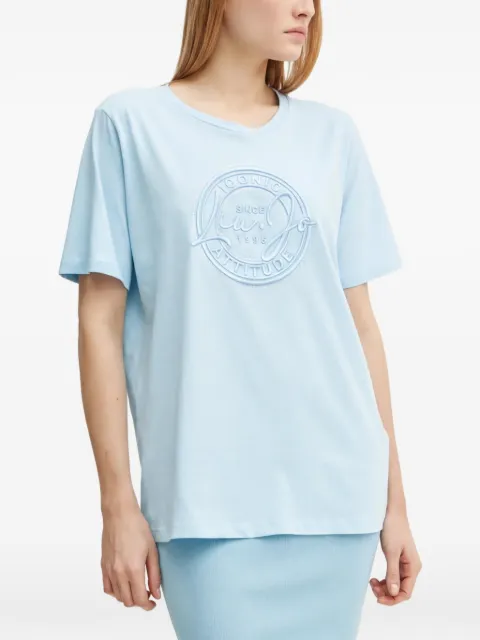 LIU JO logo-embellished T-shirt Blue TA5174JS923