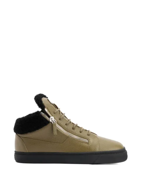 Giuseppe Zanotti Kriss side zip sneakers Green RM60022H02