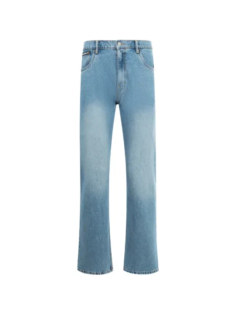 Pleasures Rotten skull-embroidered jeans Blue P26SPZ005