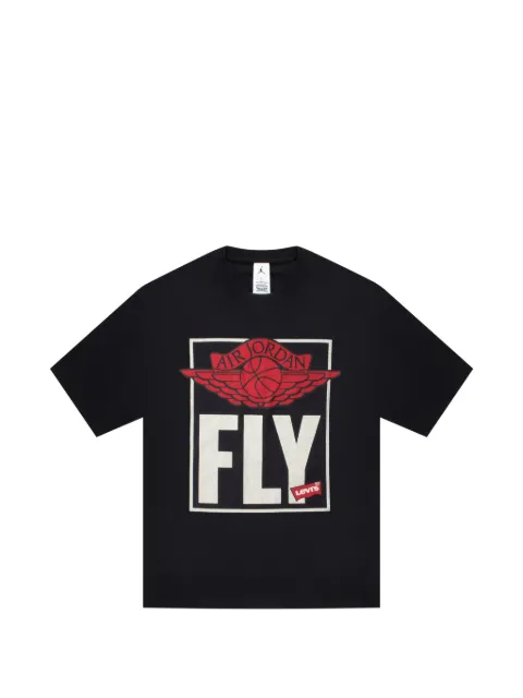 Jordan x Levi`s Fly graphic-print T-shirt Black IM6728