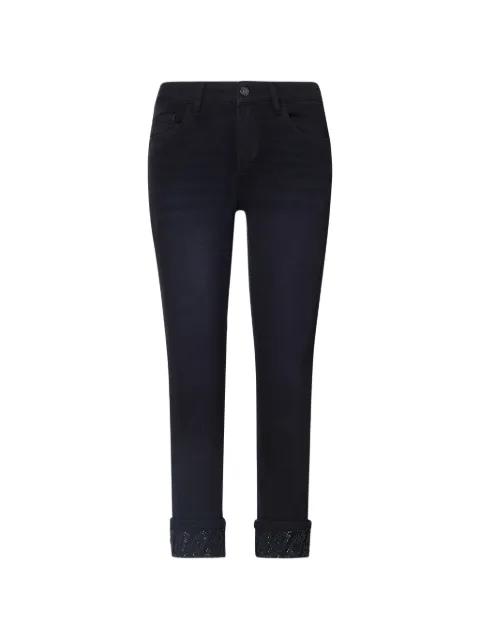 LIU JO skinny jeans with rhinestones Black UA6006D030587483