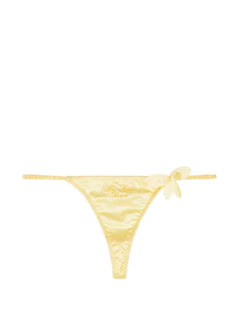 ROTATE BIRGER CHRISTENSEN embroidery flower thong Yellow SP26110552571366