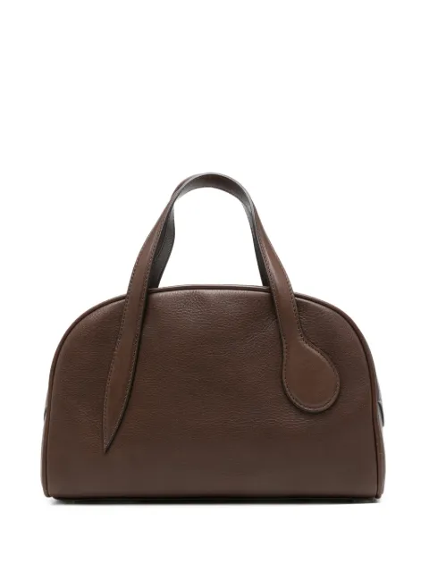 Liffner mini bowling smooth leather tote bag Brown CR3943