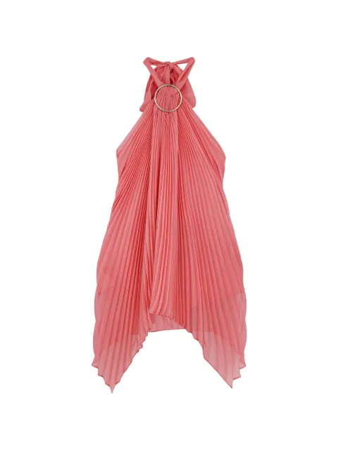Max Mara Evalzer pleated halterneck top Pink 2611161014600