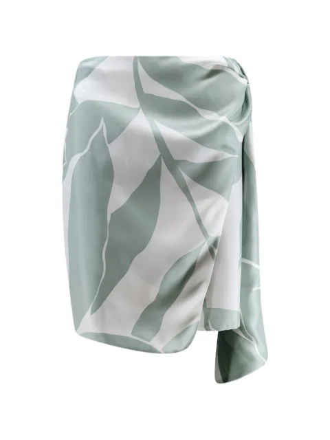 Max Mara floral-print skirt Green 2611101042600