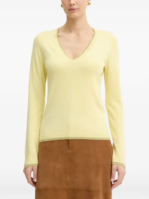 LIU JO V-neck sweater Yellow WA6282MS49I