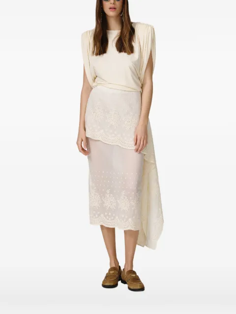 PNK oversized-shoulders top Neutrals BCRETGL