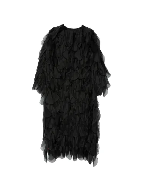 Max Mara Lauto ruffled coat Black 2611121323600