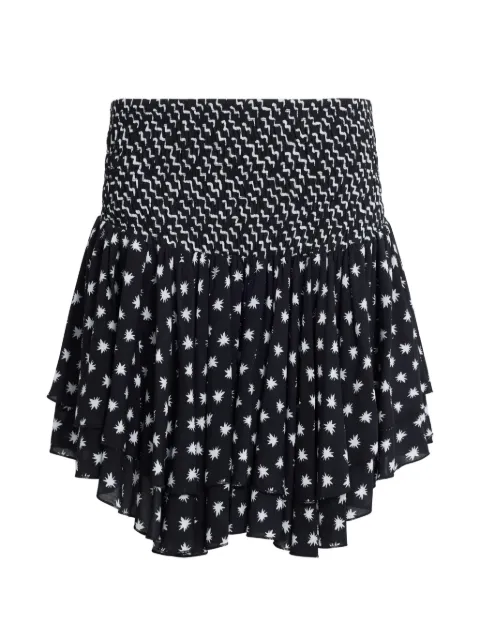 Donde Esteban ruffled mini skirt Black SS26SKI605
