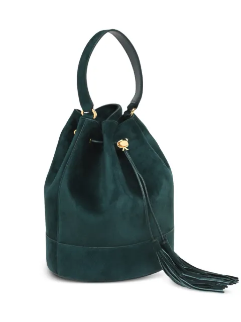 Gianvito Rossi SIENNA 22 tassel-detail bucket bag Green B00308RIBBKCAM