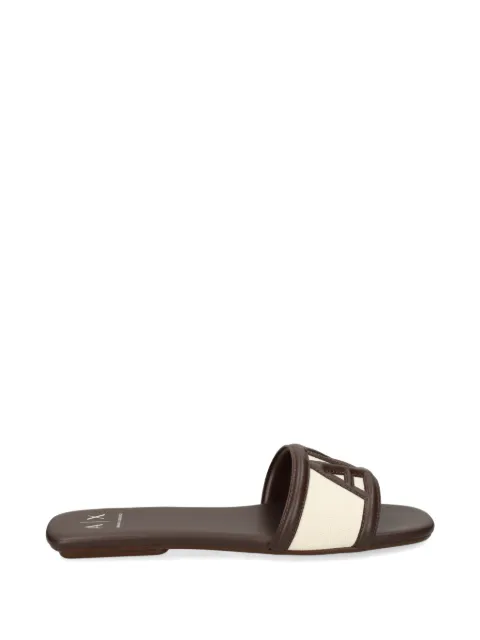 Armani Exchange logo-detail sandals Brown XW002568AF22752