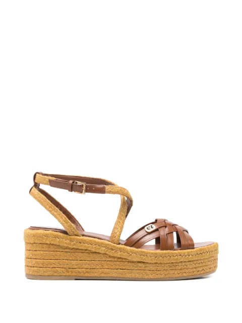 Valentino Garavani braided platform sandals Brown WS0NZ8RLE