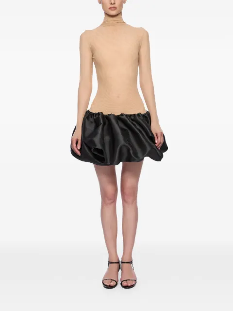 Atu Body Couture high-neck ruffled dress Neutrals AT25071