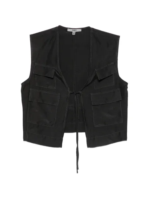 Barena Multi Pura silk vest Black GLD55194124