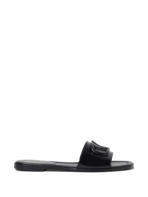 Valentino Garavani VLogo Signature patent sandals Black WS0BD5TMK