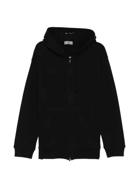 Yohji Yamamoto zip hooded sweatshirt Black HKT11081