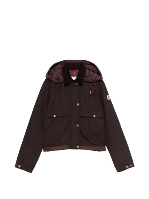 Moncler Aconitum button hooded jacket Purple L10931A00132599CL