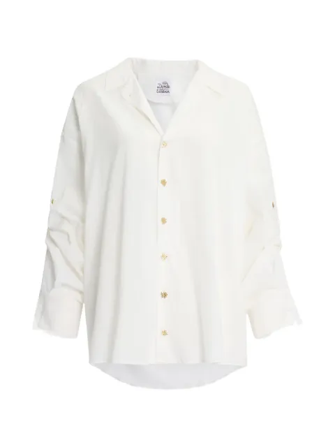 Donde Esteban voile shirt White SS26SHI809