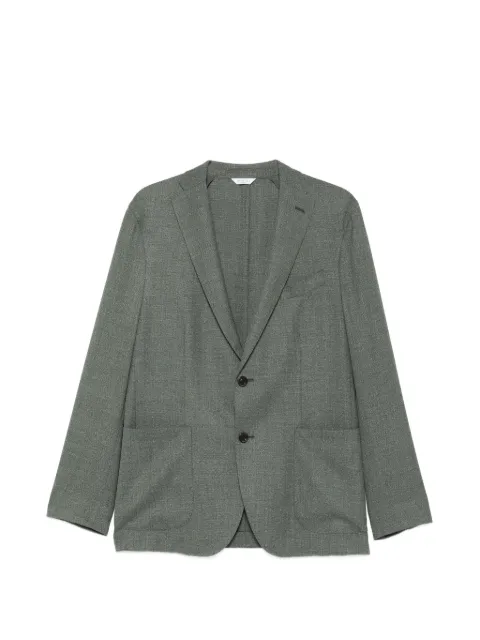 Boglioli K-jacket single-breasted patch-pocket blazer Green N1302E