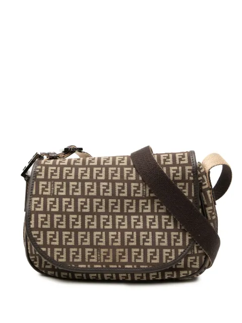 Fendi Pre-Owned 2000-2010 Zucchino Canvas crossbody bag Brown 7JYILVJZBL7UEK21
