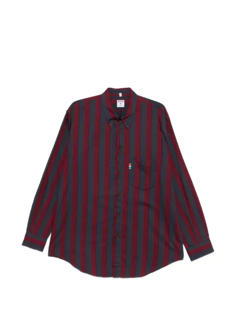 Moschino Pre-Owned 1990s striped pocket shirt Red MO250ARZ
