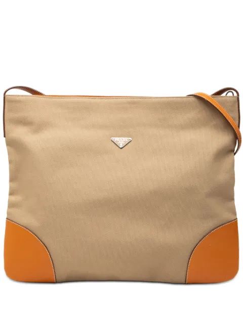 Prada Pre-Owned 2013-2026 Canvas Logo crossbody bag Brown 6WDF261ED4097IQA