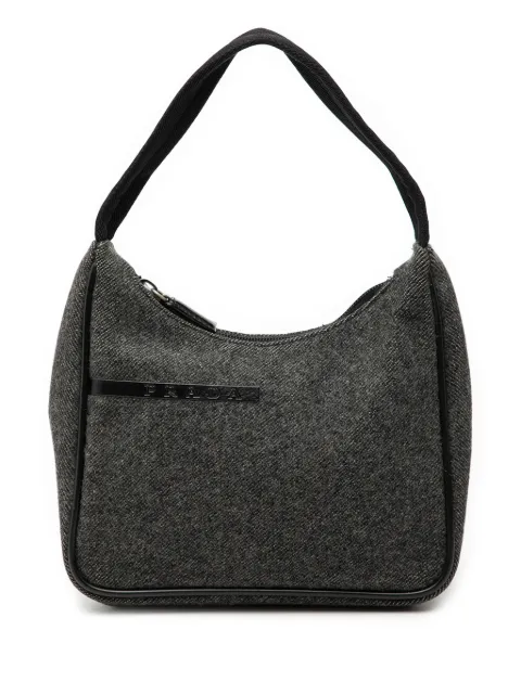 Prada Pre-Owned 2013-2025 Sports Line Wool shoulder bag Grey PPMHZP9OULVXZFK6