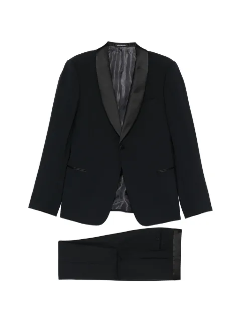 Emporio Armani shawl-lapel suit Blue EM000470TE19183