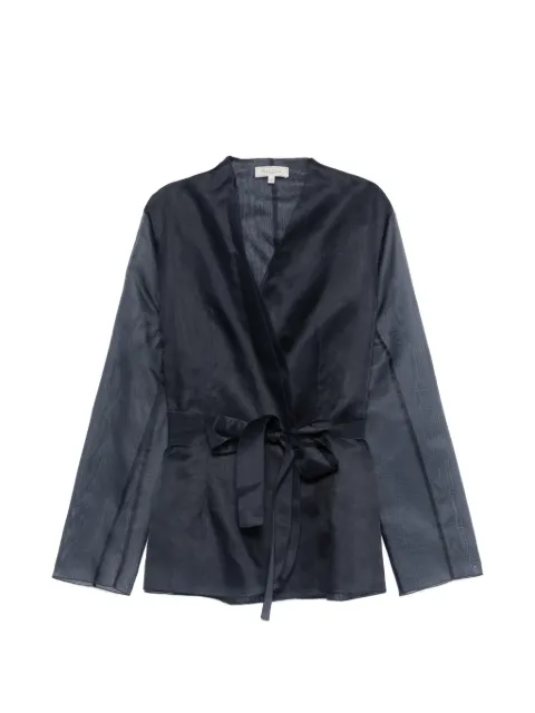 Antonelli Elia tie-waist fitted jacket Black Q3693T256