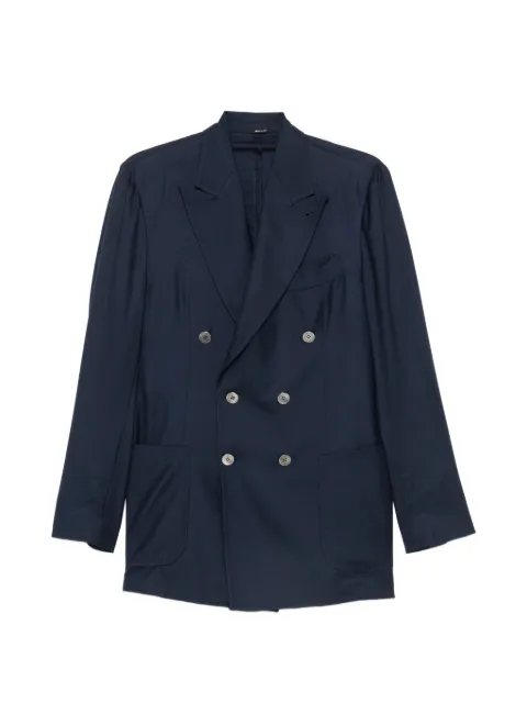 SARTORIO NAPOLI double-breasted wool blazer Blue SG1601S0744402
