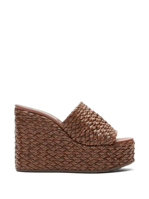 Casadei Suncity woven wedge sandals Brown 1M537B0801SUNCI