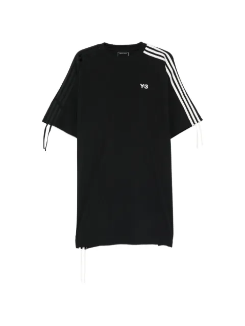 Y-3 stripe sleeve dress Black KD1481