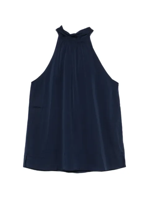 SILK95FIVE halterneck blouse Blue 26080VILLETTEN03