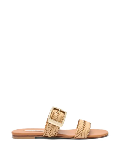Casadei Kenya woven buckle sandals Neutrals 1M573B0101C3047