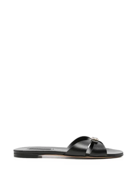 Casadei logo-plaque sandals Black 1M564B0101C2124