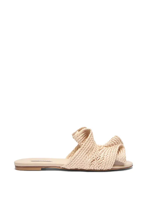 Casadei Hanoi woven folded sandals Neutrals 1M547B0101HANOI