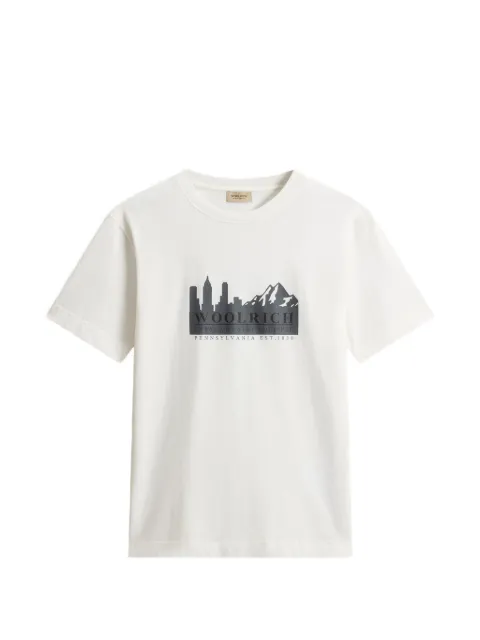 Woolrich printed crew-neck T-shirt White CFWOTE2010MRUT5334