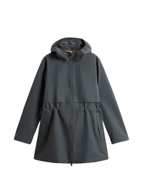 Woolrich elasticated hood parka coat Grey CFWWOU2124FRUT3342