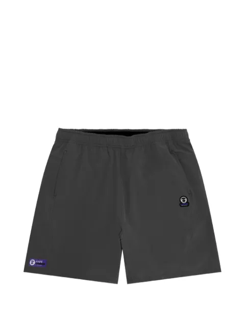 AAPE BY *A BATHING APE® logo-print shorts Grey ASPD634XXQ