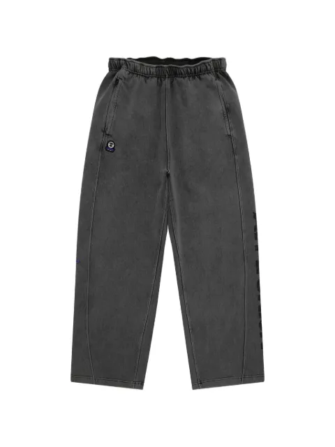 AAPE BY *A BATHING APE® appliqué wide-leg trousers Grey APTD635XXQ