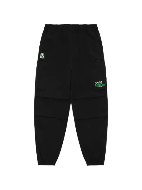 AAPE BY *A BATHING APE® logo cargo trousers Black APTD638XXQ