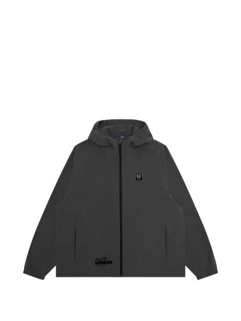 AAPE BY *A BATHING APE® logo appliqué hooded jacket Grey ALJ7782XXQ