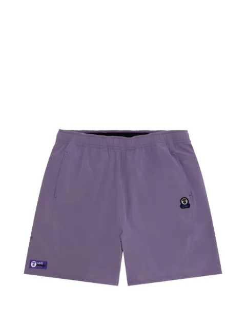 AAPE BY *A BATHING APE® logo-patch shorts Purple ASPD634XXQ