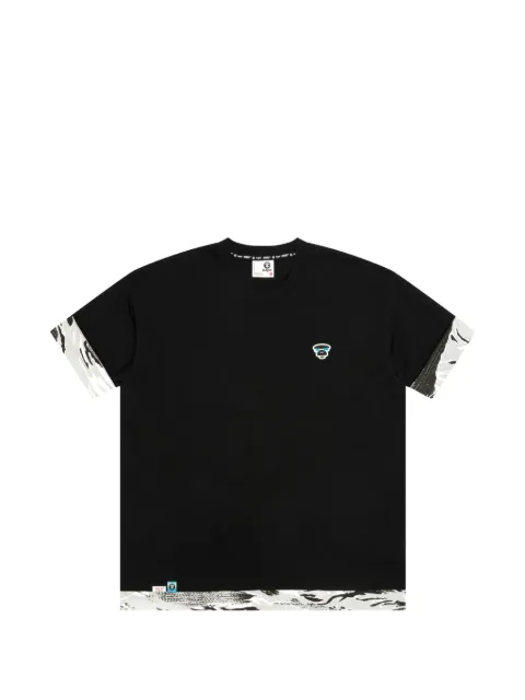 AAPE BY *A BATHING APE® logo graphic T-shirt Black ATE1877XXQ