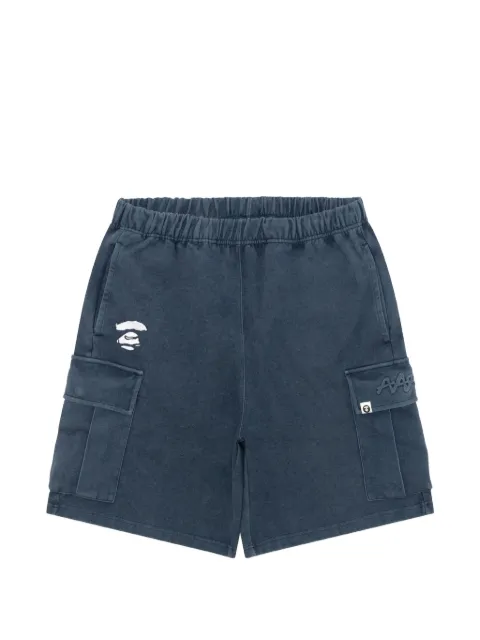 AAPE BY *A BATHING APE® logo-patch cargo shorts Blue ASPC605XXQ