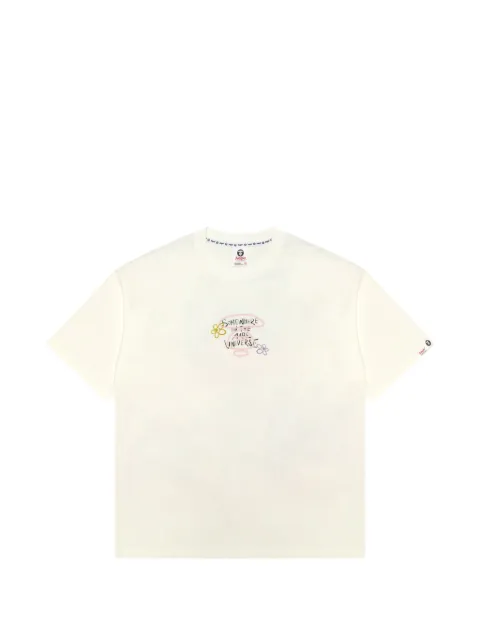 AAPE BY *A BATHING APE® print T-shirt White ATE1907XXQ