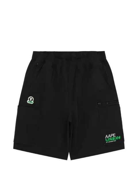 AAPE BY *A BATHING APE® cargo logo shorts Black ASPD639XXQ