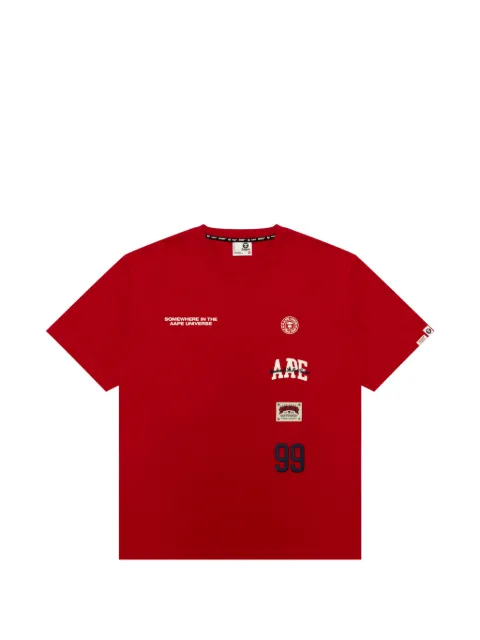 AAPE BY *A BATHING APE® logo-detailing T-shirt Red ATE1850XXQ