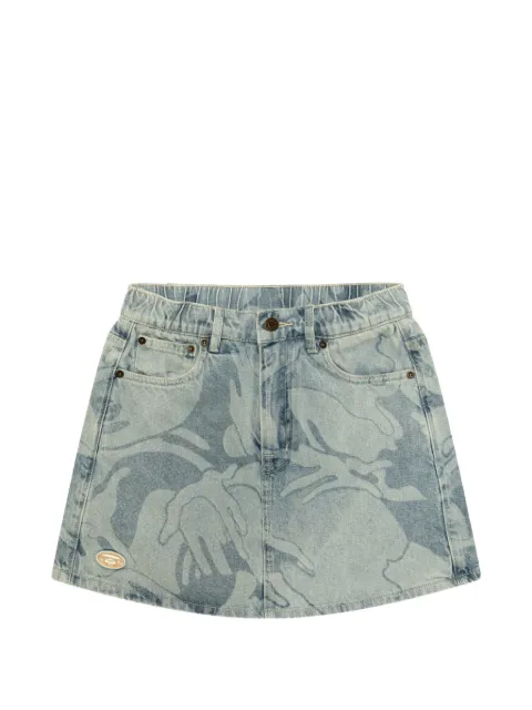 AAPE BY *A BATHING APE® embroidered-detail denim shorts Blue ASPD625XXQ